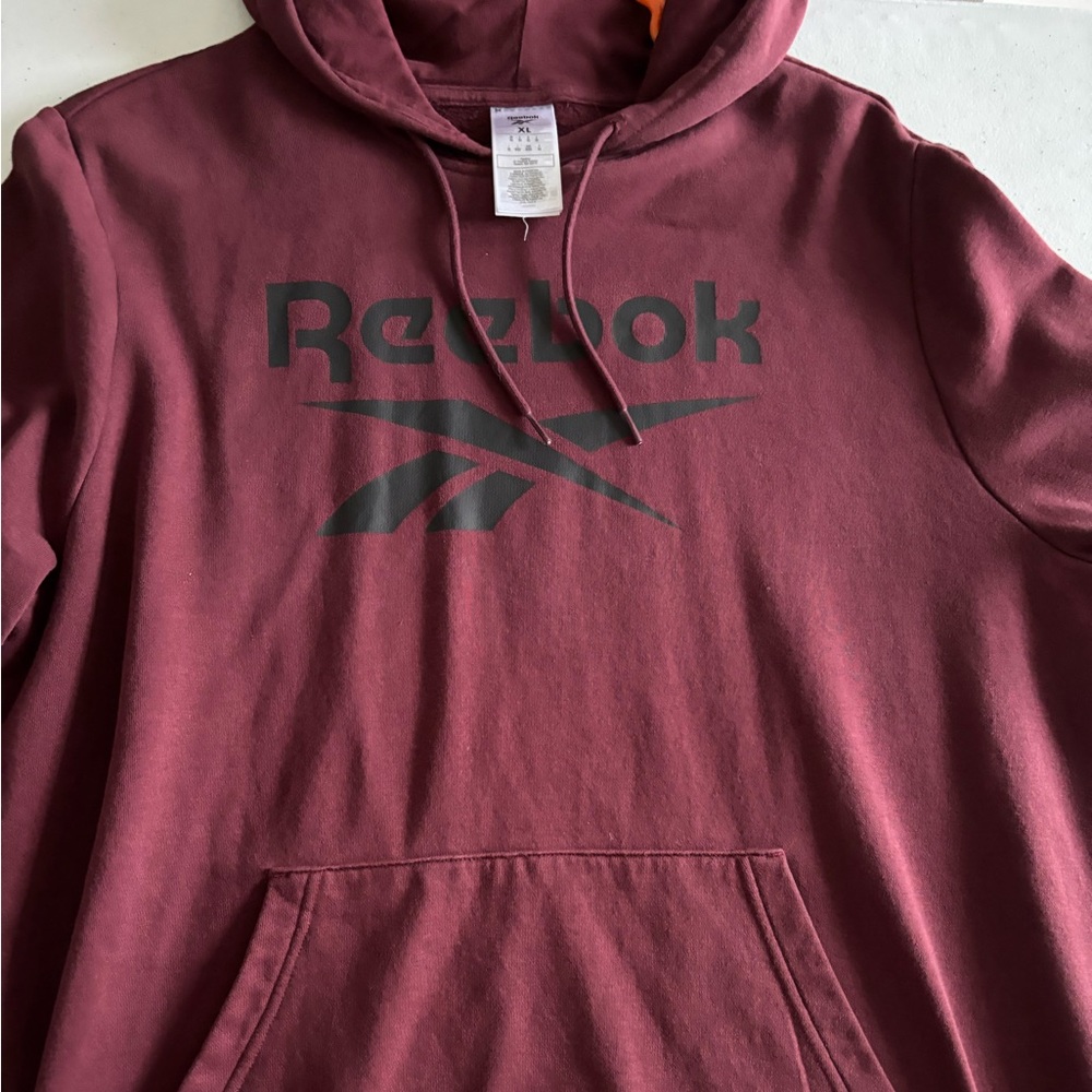 Maroon Reebok Hoodie XL Mens